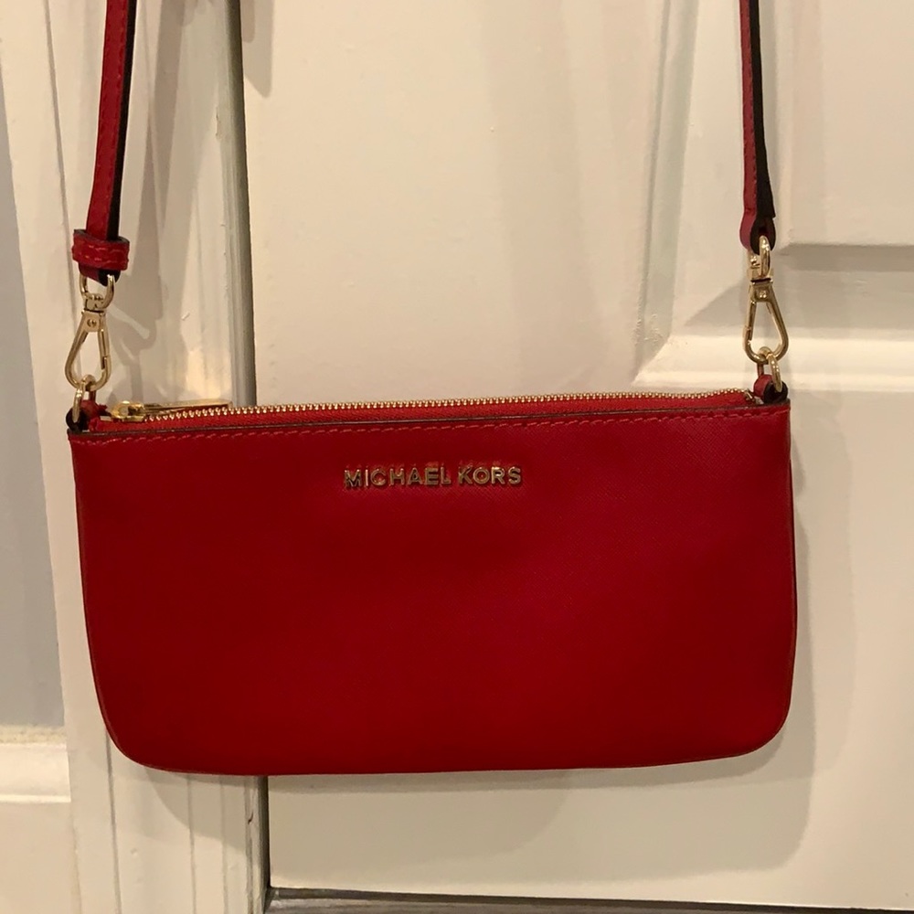 Red & Gold Michael Kors Crossbody